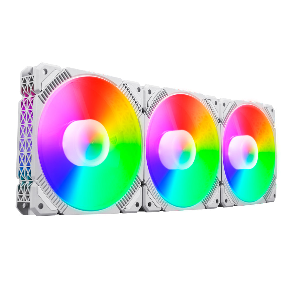 TrueNort Pc Case Fan 120mm RGB 6Pin 12V 3W White, Single Fan | LJ-120 TrueNort Pc Case Fan 120mm RGB 6Pin 12V 3W White, Single Fan | LJ-120
